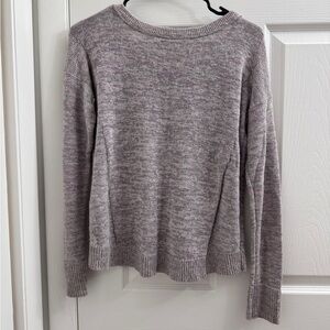 American Eagle Outfitters Women's Heathered Sweater - Purple Gray